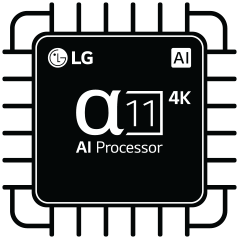 Ein Bild des α11 KI-Prozessor 4K.	