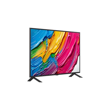 Leicht seitliche Ansicht des LG OLED evo AI G5 4K Smart TV.