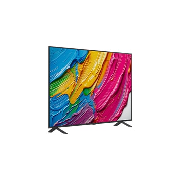 Leicht seitliche Ansicht des LG OLED evo AI G5 4K Smart TV.