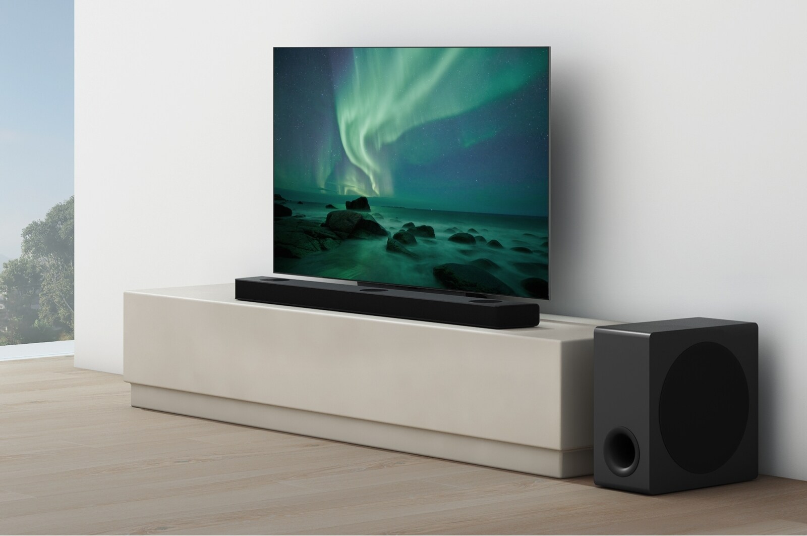 LG 9.1.5 Dolby Atmos® soundbar mit 810 Watt | kabelloser Subwoofer | 3-Way-Upfiring-Rücklautsprecher | LG DS95QR, DS95QR