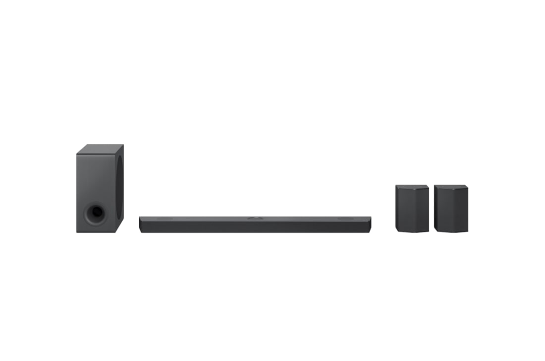 LG 9.1.5 Dolby Atmos® soundbar mit 810 Watt | kabelloser Subwoofer | 3-Way-Upfiring-Rücklautsprecher | LG DS95QR, DS95QR