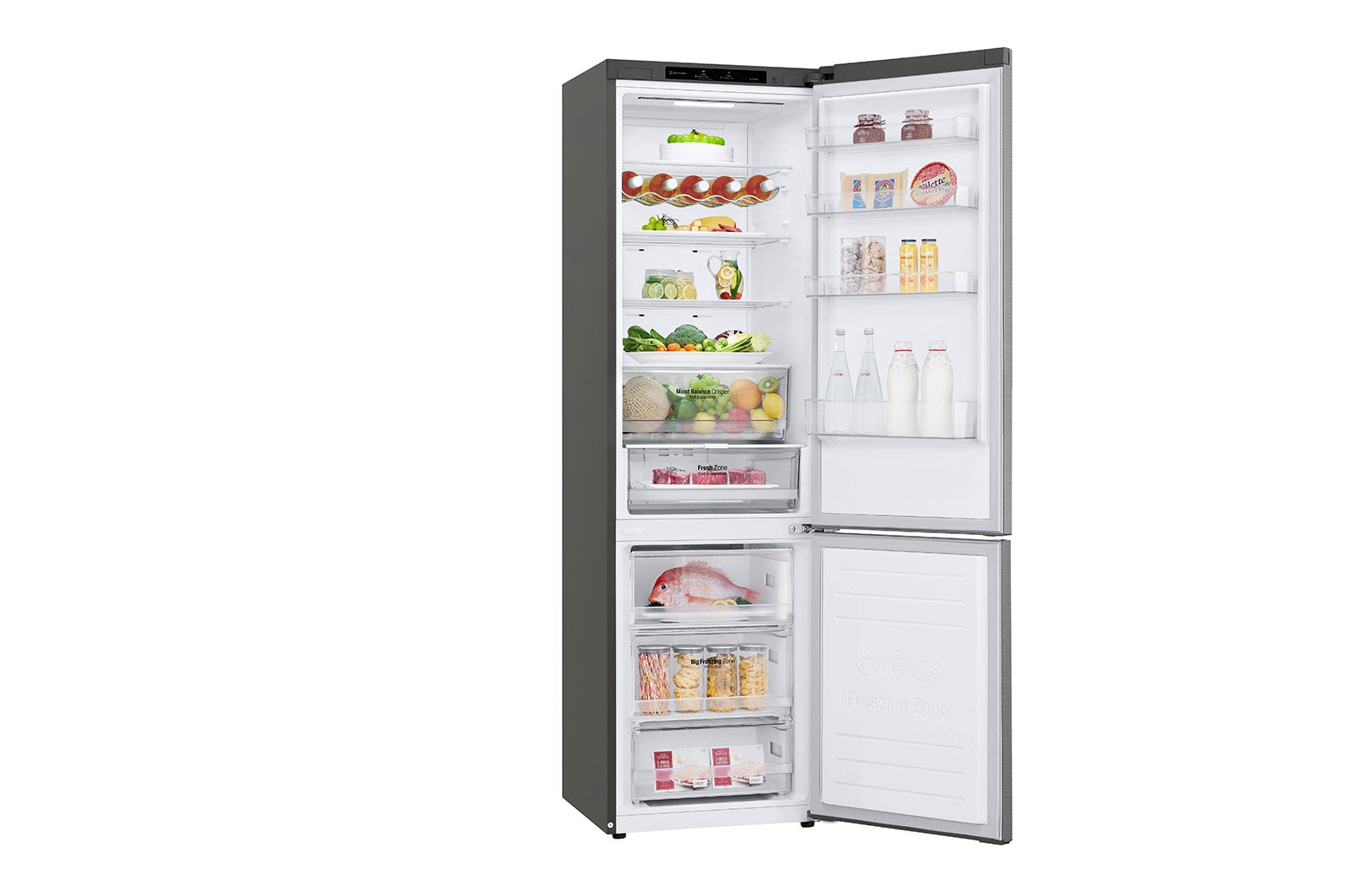 LG Kühl-Gefrierkombination | D | 384 Liter Nutzinhalt | LINEARCooling™ | FRESHConverter™ | SmartThinQ™ | LG GBB62PZGGN, GBB62PZGGN