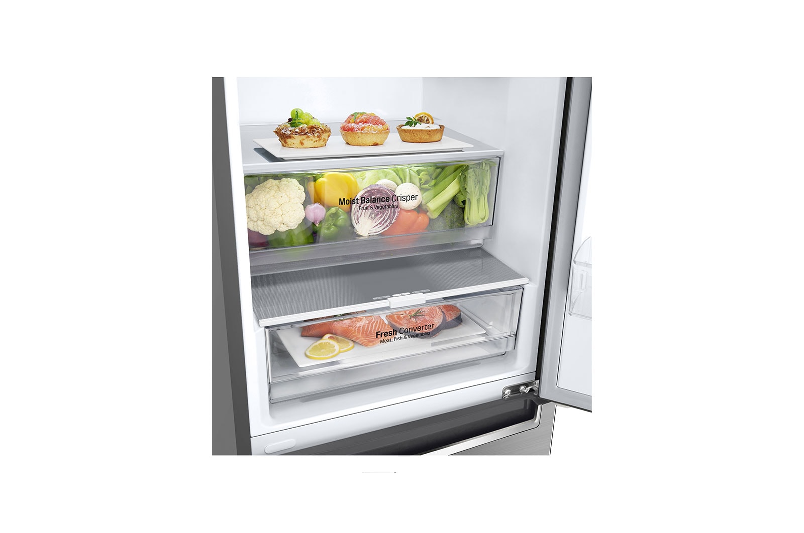 LG Kühl-Gefrierkombination | D | 384 Liter Nutzinhalt | LINEARCooling™ | FRESHConverter™ | SmartThinQ™ | LG GBB62PZGGN, GBB62PZGGN