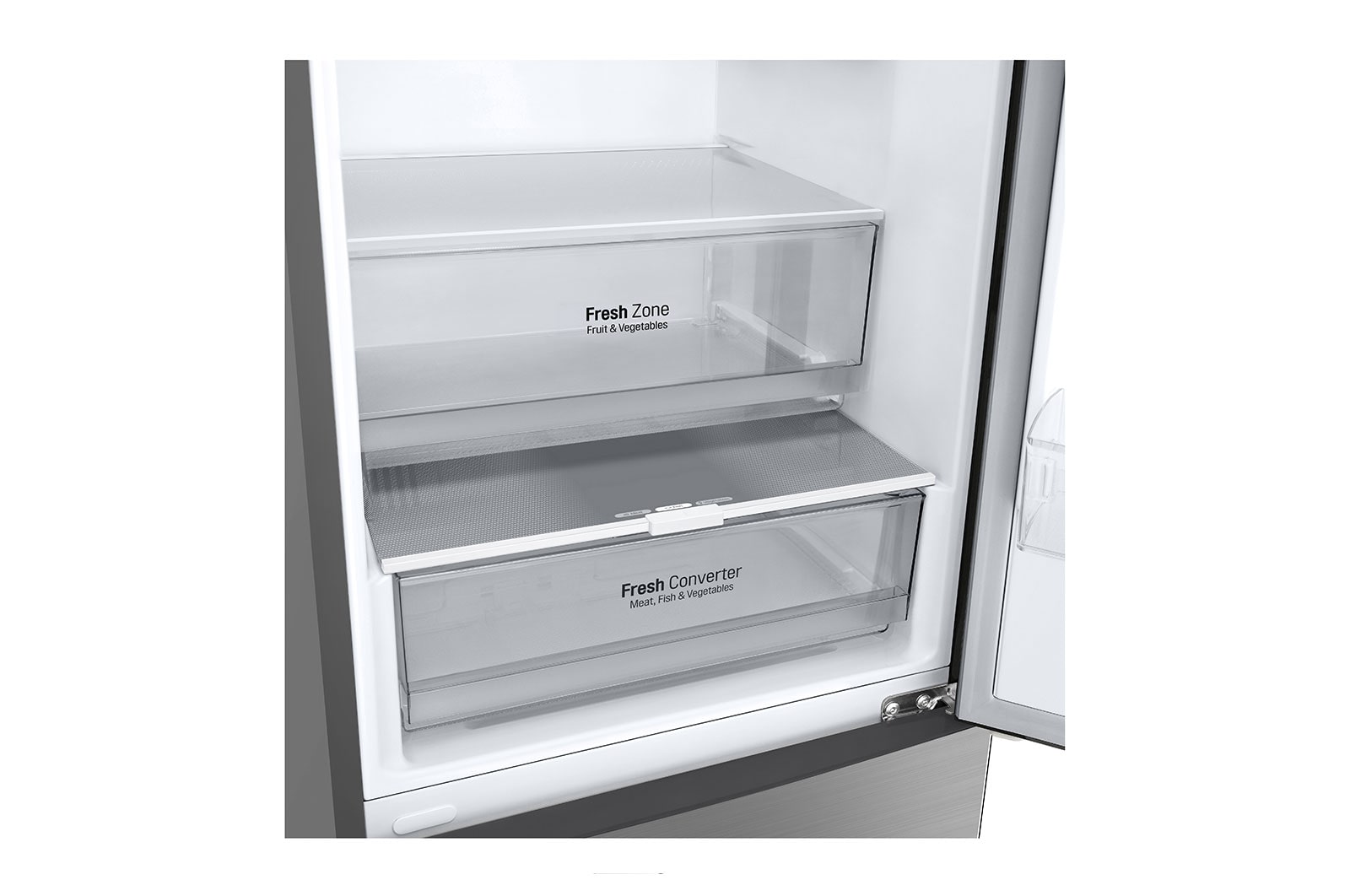 LG Kühl-Gefrierkombination | 384 Liter Nutzinhalt | Total No Frost | DoorCooling+™ | LINEARCooling | FRESHConverter™ | LG GBP62PZNBC, GBP62PZNBC