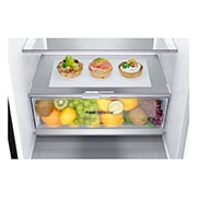 LG Kühl-Gefrierkombination | 387 Liter Kapazität | 111 kWh/a | 2030 mm Höhe | Essence Black Steel | GBV7280AEV, GBV7280AEV
