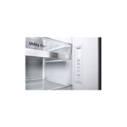 LG Side-by-Side mit  InstaView Door-in-Door® | Craft Ice, Crushed Ice, Eiswürfel und Wasserspender | 635 Liter Kapazität | Energieeffizienzklasse E | Festwasseranschluss | Matte Black Steel | LG GSXV90MCDE, GSXV90MCDE