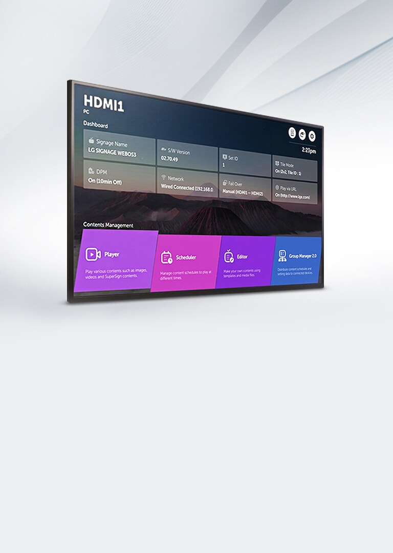 LG Smart Signage Platform webOS