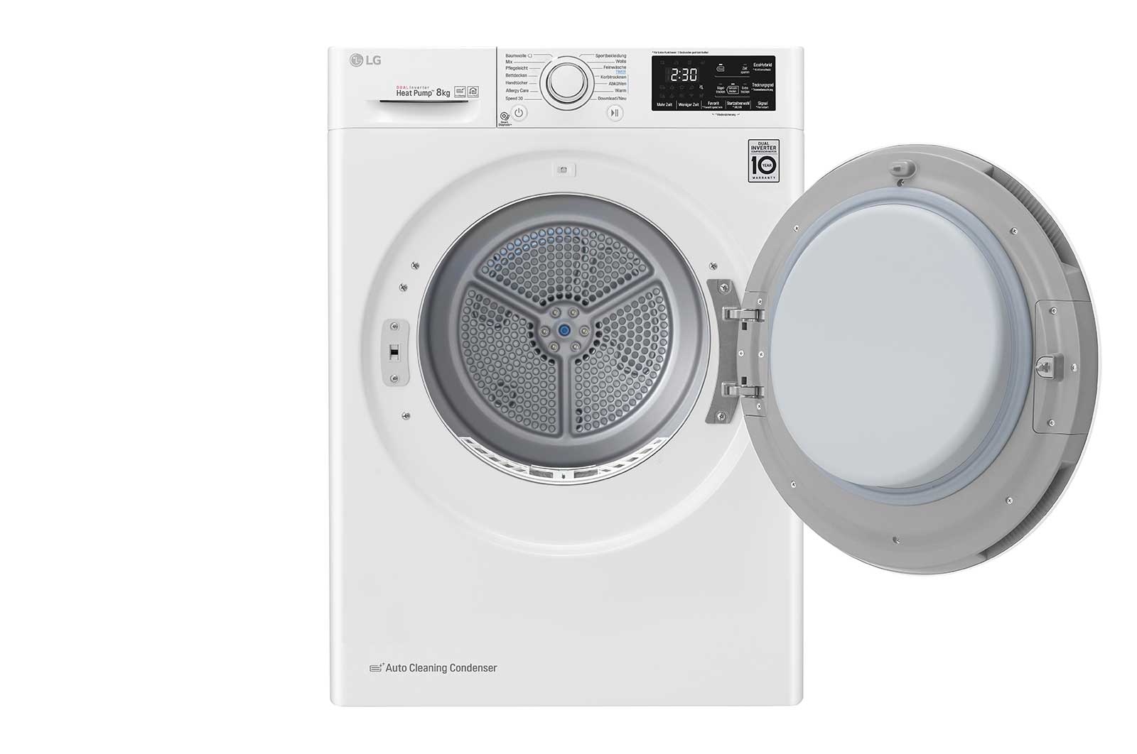 LG Trockner | 8 kg | Dual Inverter Wärmepumpentechnologie | autoreinigender Kondensator , RT8DIHP