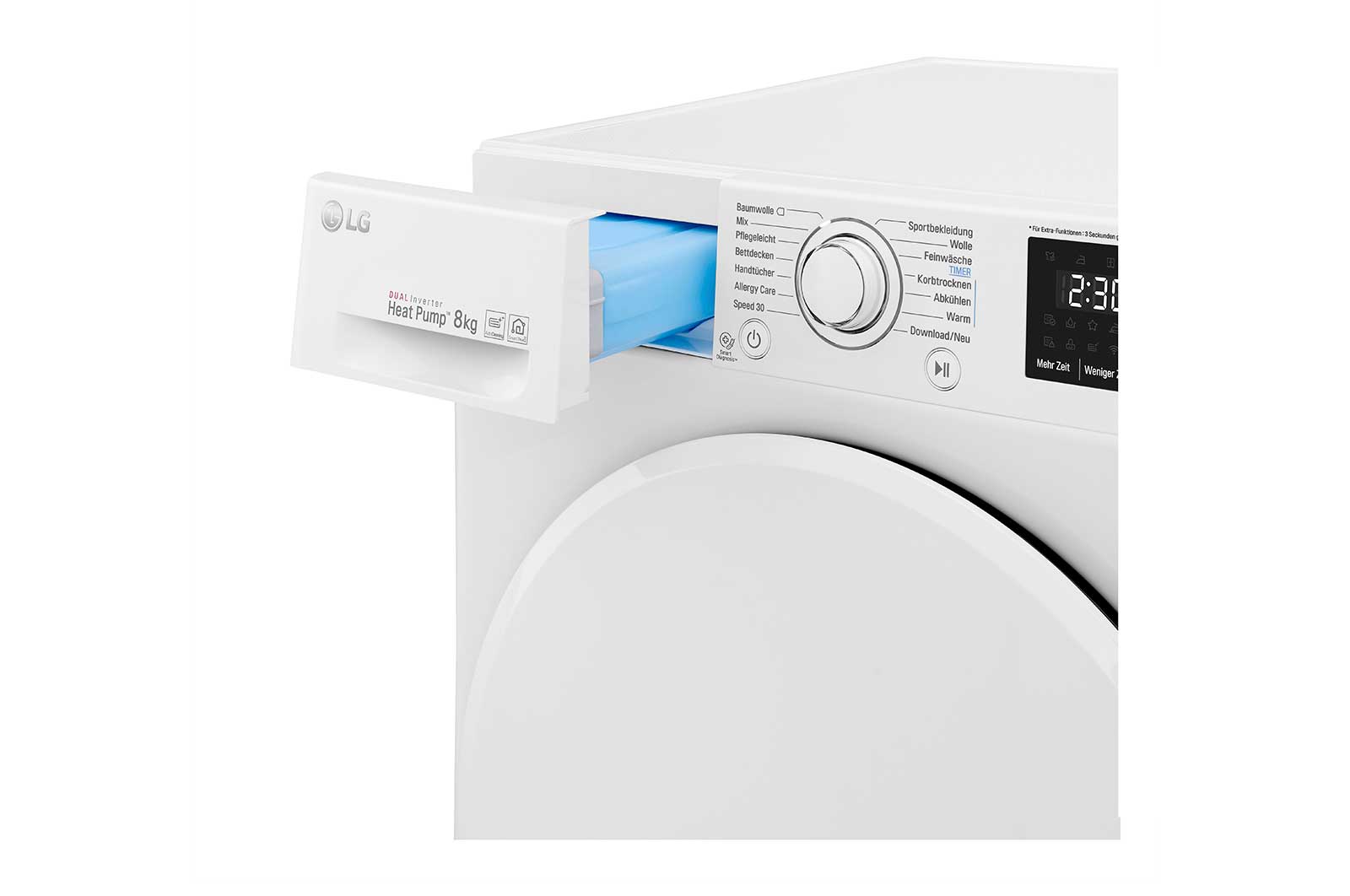 LG Trockner | 8 kg | Dual Inverter Wärmepumpentechnologie | autoreinigender Kondensator , RT8DIHP