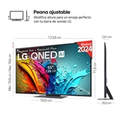 LG 55 Zoll 4K LG QNED AI Smart TV QNED86, 55QNED86T6A