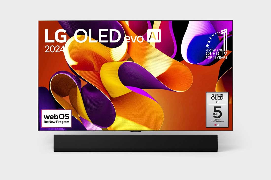 LG 77 Zoll LG OLED evo AI G4 4K Smart TV OLED77G4, OLED77G48LW