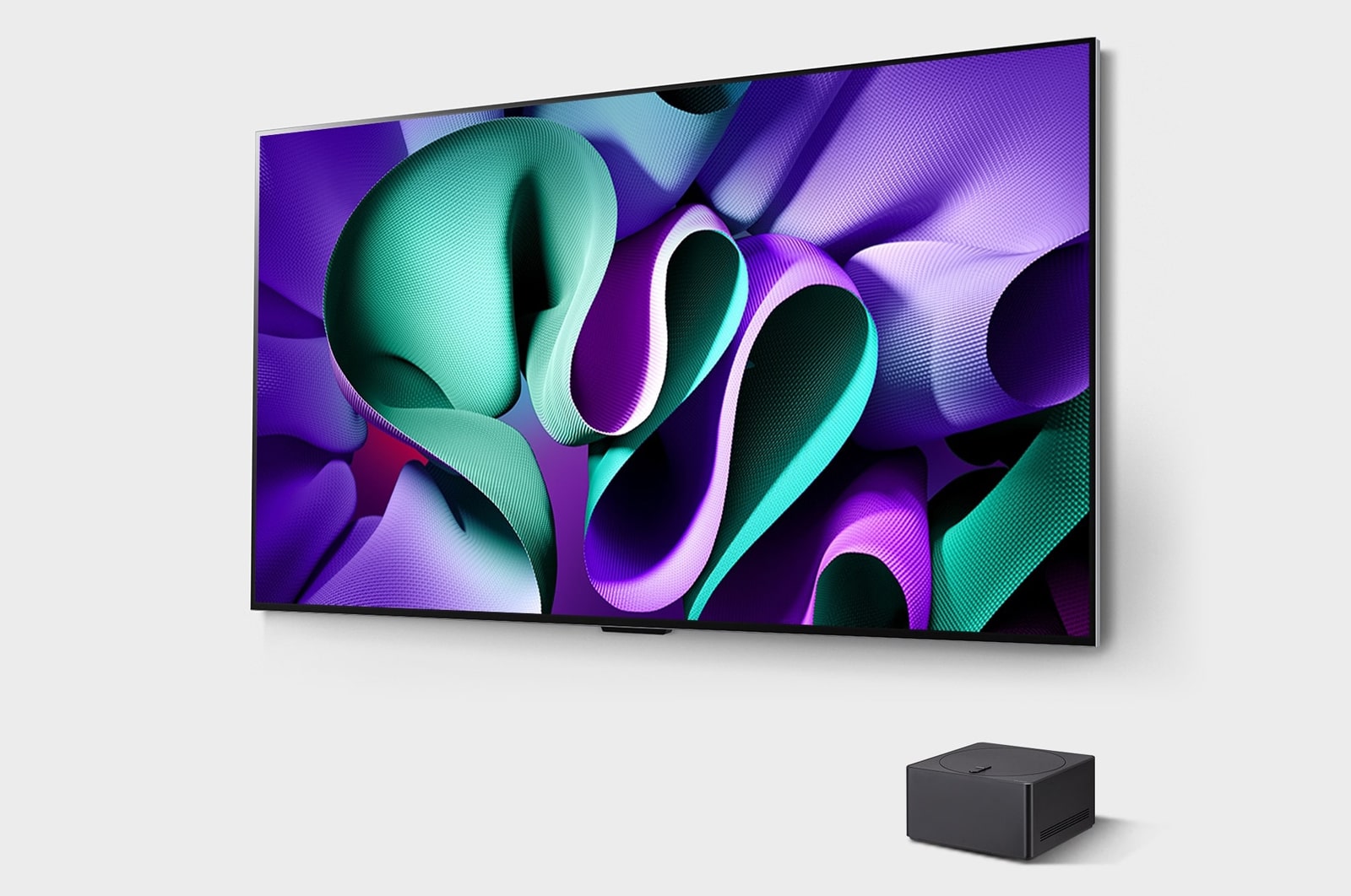 LG Weltweit erster vollkommen kabelloser LG OLED evo AI M4 TV mit 4K 144Hz Video- und Audioübertragung, 83 Zoll , OLED83M49LA