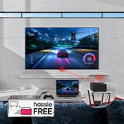 LG Weltweit erster vollkommen kabelloser LG OLED evo AI M4 TV mit 4K 144Hz Video- und Audioübertragung, 83 Zoll , OLED83M49LA