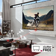 LG Weltweit erster vollkommen kabelloser LG OLED evo AI M4 TV mit 4K 144Hz Video- und Audioübertragung, 83 Zoll , OLED83M49LA