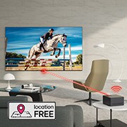 LG Weltweit erster vollkommen kabelloser LG OLED evo AI M4 TV mit 4K 144Hz Video- und Audioübertragung, 83 Zoll , OLED83M49LA