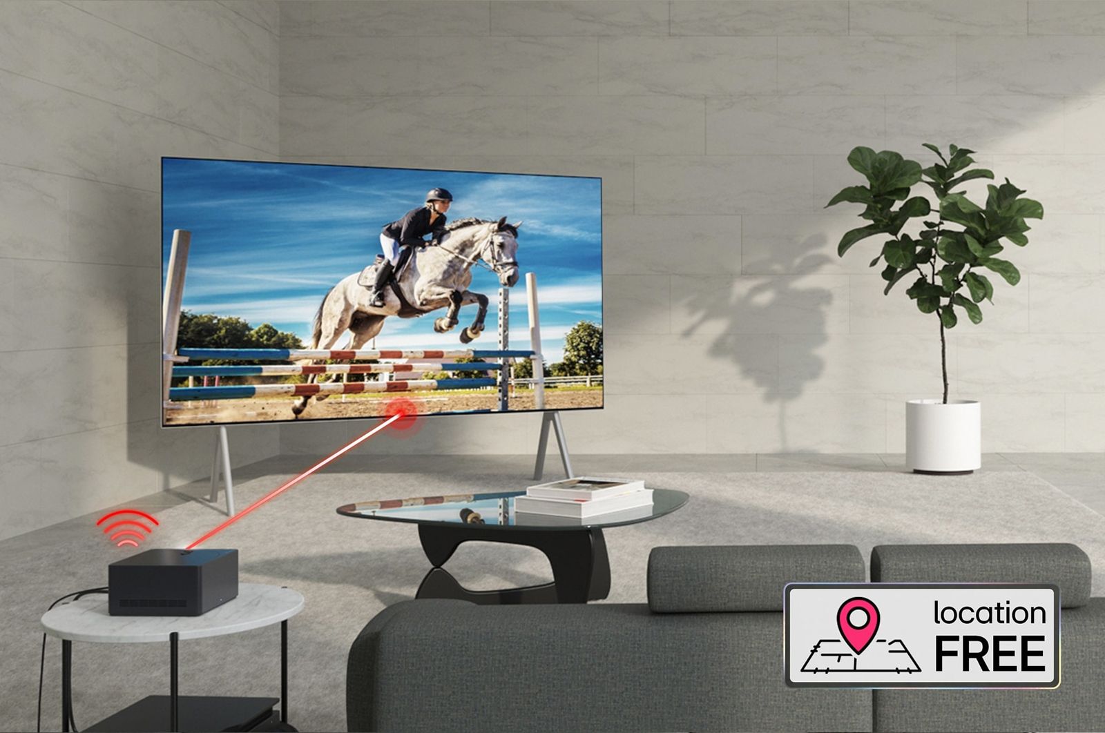 LG Vollkommen kabelloser LG SIGNATURE OLED M4 TV mit 4K 120Hz Video- und Audioübertragung, 97 Zoll , OLED97M49LA