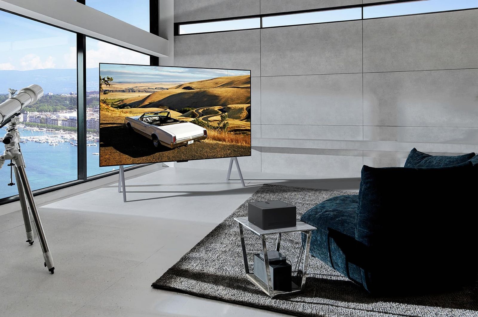 LG Vollkommen kabelloser LG SIGNATURE OLED M4 TV mit 4K 120Hz Video- und Audioübertragung, 97 Zoll , OLED97M49LA