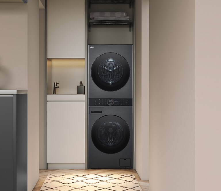 Der WashTower ist harmonisch auf die anderen Möbel abgestimmt