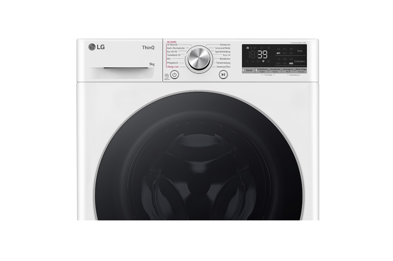 LG Waschmaschine | 9 kg | EKK A | AI DD® | 1400 U./Min | Steam | TurboWash® 360° | F4WR7091 , F4WR7091