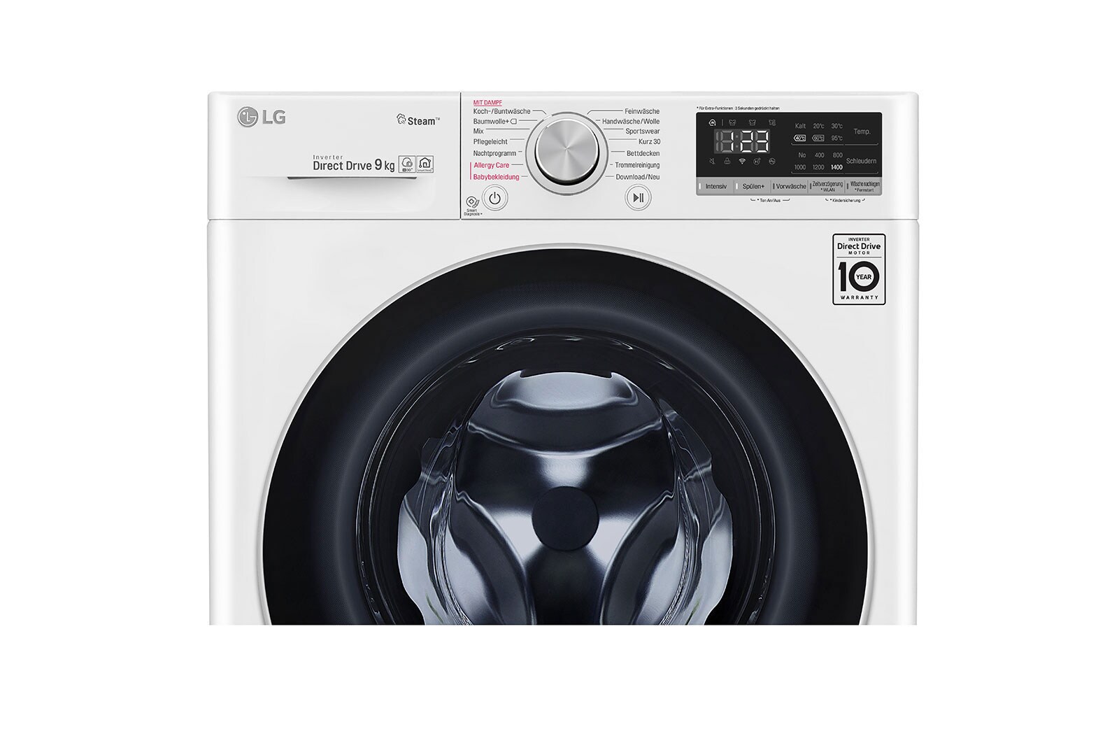 LG Waschmaschine | 9kg | AI DD™ | Steam™, F4WV409S1