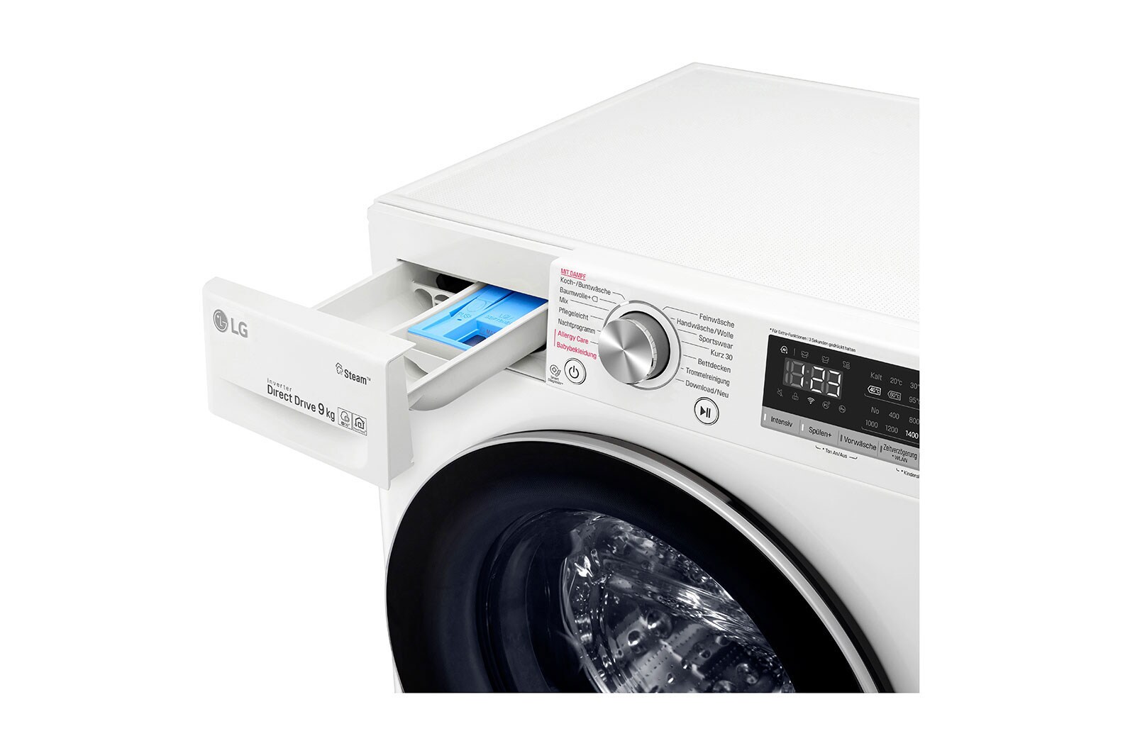 LG Waschmaschine | 9kg | AI DD™ | Steam™, F4WV409S1