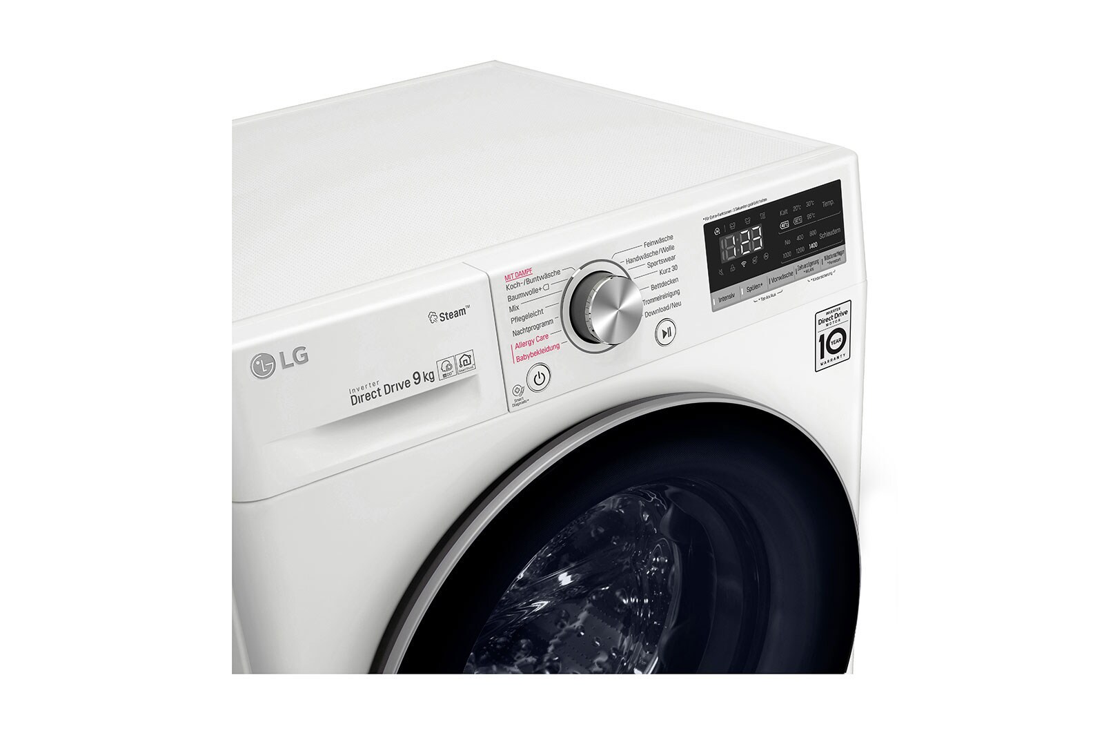 LG Waschmaschine | 9kg | AI DD™ | Steam™, F4WV409S1