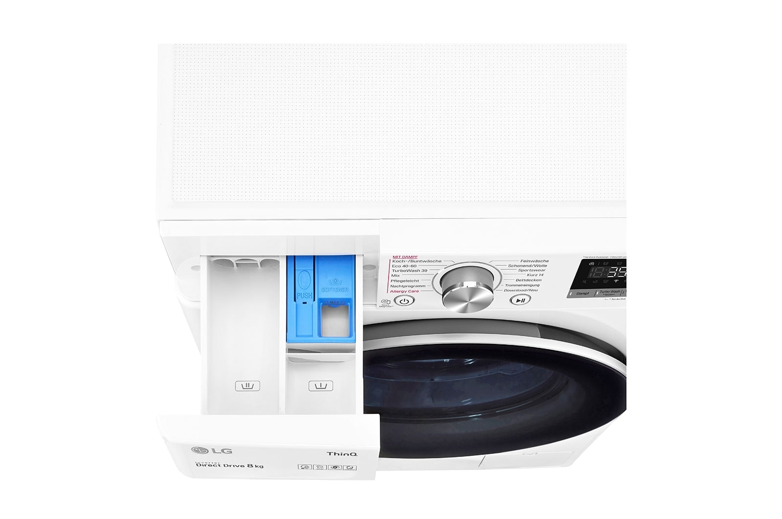 LG Waschmaschine | 8 kg | AI DD™ | Steam | TurboWash™ 360° | LG F4WV708P1E, F4WV708P1E