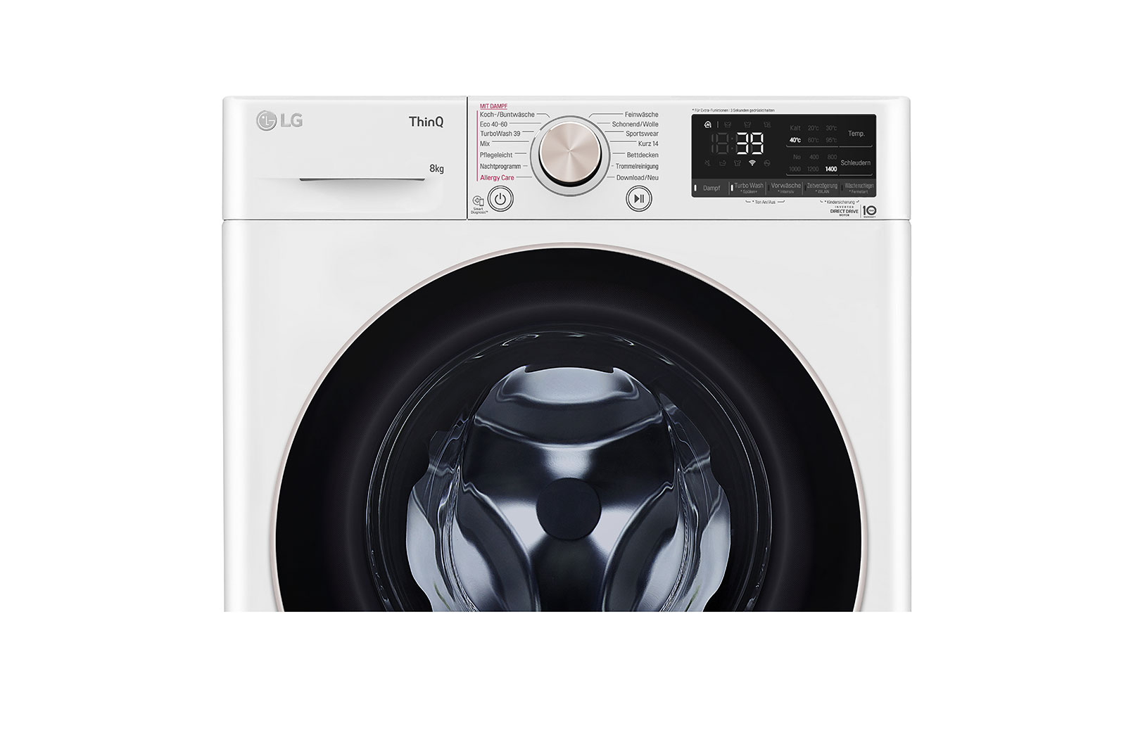 LG Waschmaschine | 8kg | AI DD™ | Steam | LG F4WV708P1R, F4WV708P1R