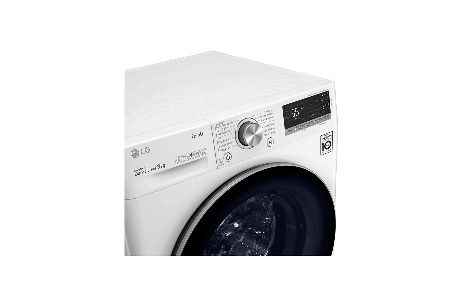 LG Waschmaschine | 9kg |  AI Direct Drive™ | TurboWash 360 | Automatische Waschmitteldosierung, F4WV709AT1