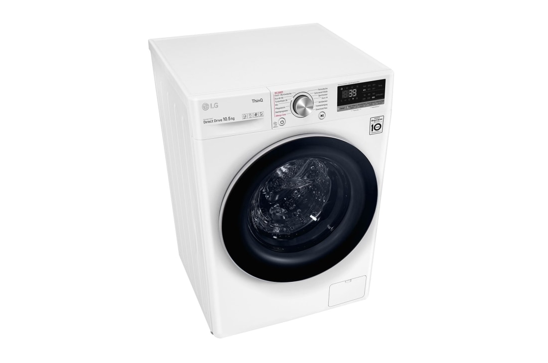 LG Waschmaschine | 10.5 kg | AI DD™ | Steam™ | TurboWash™ | Aqualock | Neue Wohlfühl-Trommel | LG F6WV710P1, F6WV710P1