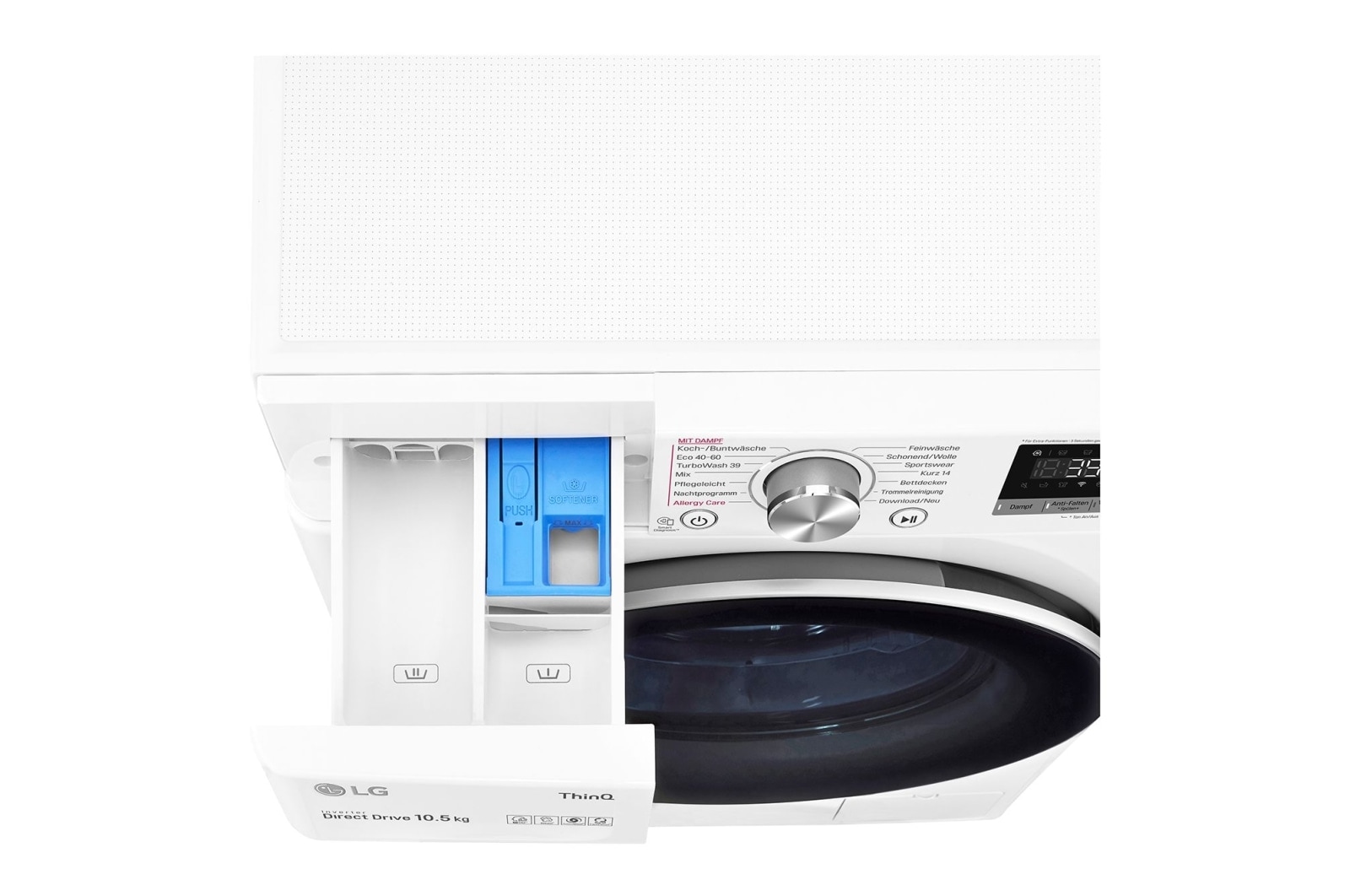 LG Waschmaschine | 10.5 kg | AI DD™ | Steam™ | TurboWash™ | Aqualock | Neue Wohlfühl-Trommel | LG F6WV710P1, F6WV710P1