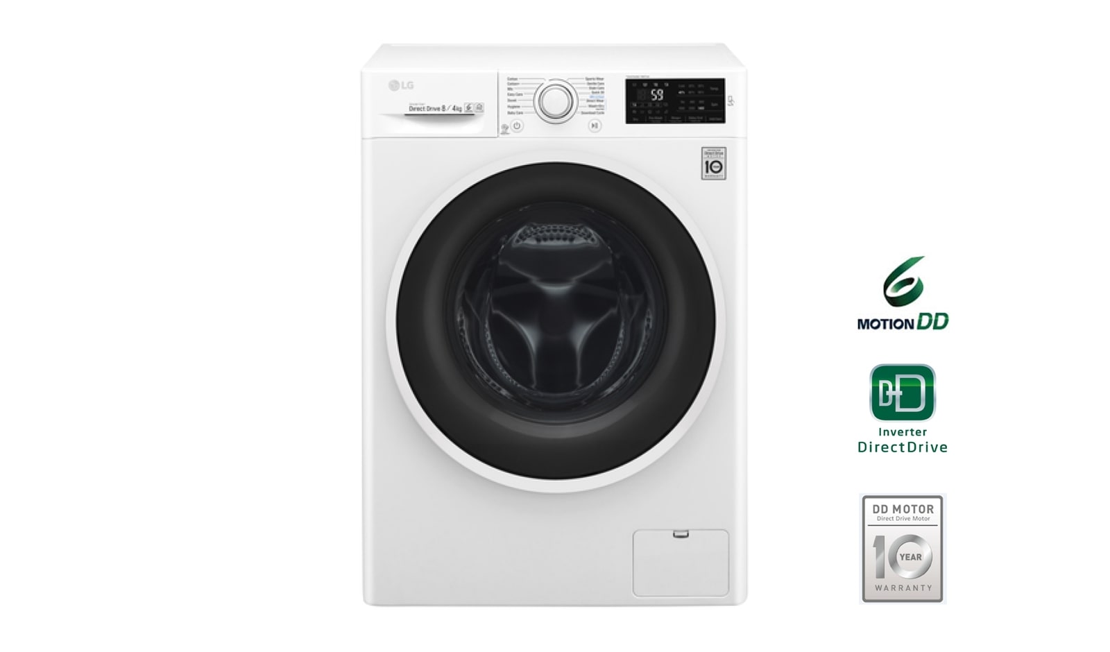 Vorderansicht von Waschtrockner | 8kg waschen / 4kg trocknen | 6 Motion Direct Drive™ F14WD84EN0