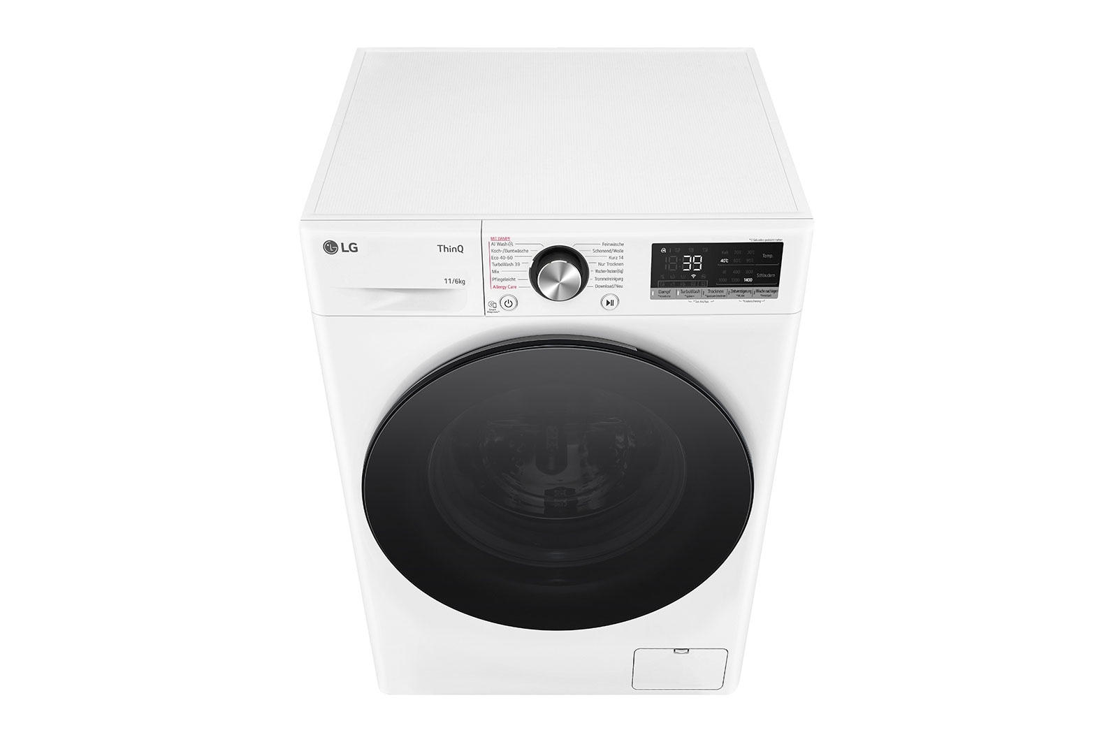 LG Waschtrockner mit AI DD® | 11 KG Waschen | 6 KG Trocknen | 1.400 U./Min. | Steam | TurboWash® 360° | Neue Wohlfühl-Trommel | Wi-Fi-Funktion | EEK D | W4WR70E6Y, W4WR70E6Y