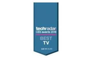 TechRadar Bewertung des LG SIGNATURE OLED TV W8 mit CES Awards 2018 Best TV 