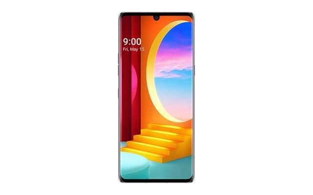 A front image of LG VELVET Aurora Gray