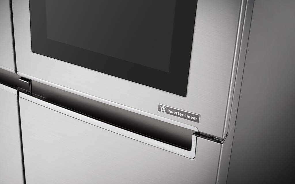 A side view of LG InstaView Door-in-door