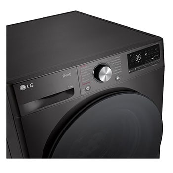 LG Waschmaschine Schwarz (A-20%*, 13 kg, 1.360 U./Min.) mit AI DD® & TurboWash®360° | F4WR703YB, F4WR703YB
