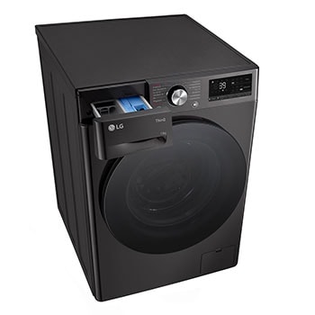 LG Waschmaschine Schwarz (A-20%*, 13 kg, 1.360 U./Min.) mit AI DD® & TurboWash®360° | F4WR703YB, F4WR703YB