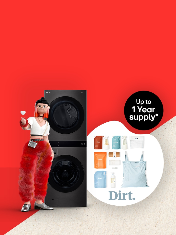 The dirt company 12 month free detergent with washtower purchase
