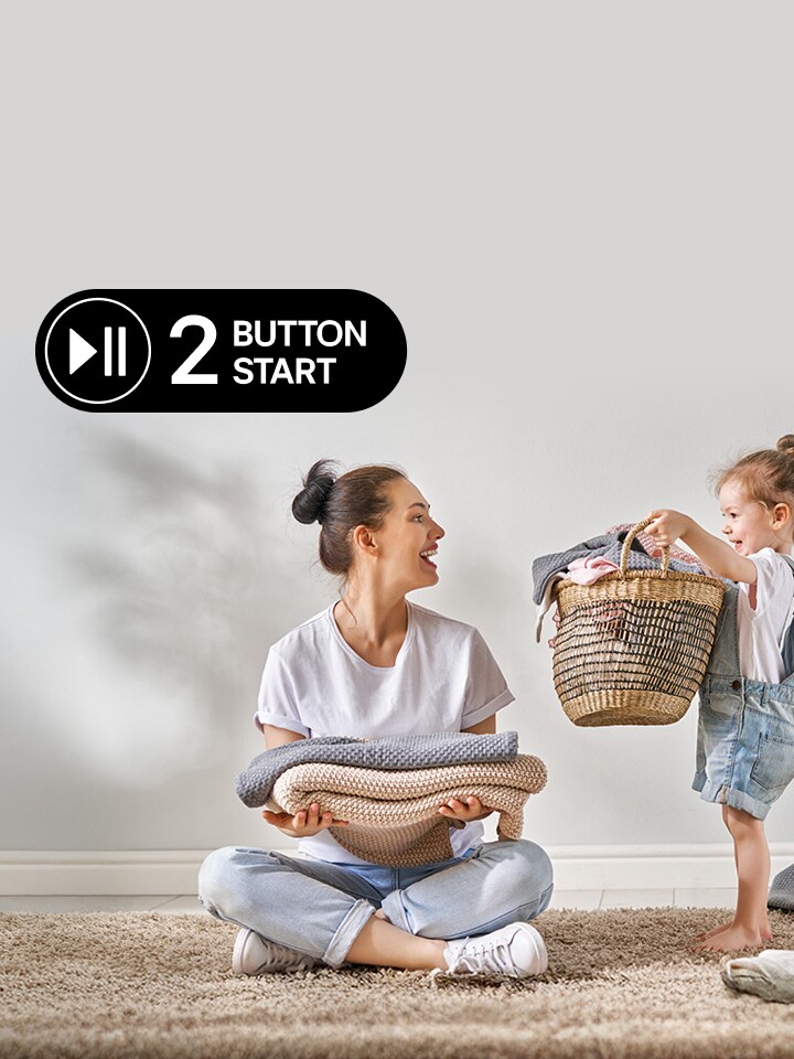 Washing Machine  - 2 Button Start feature card