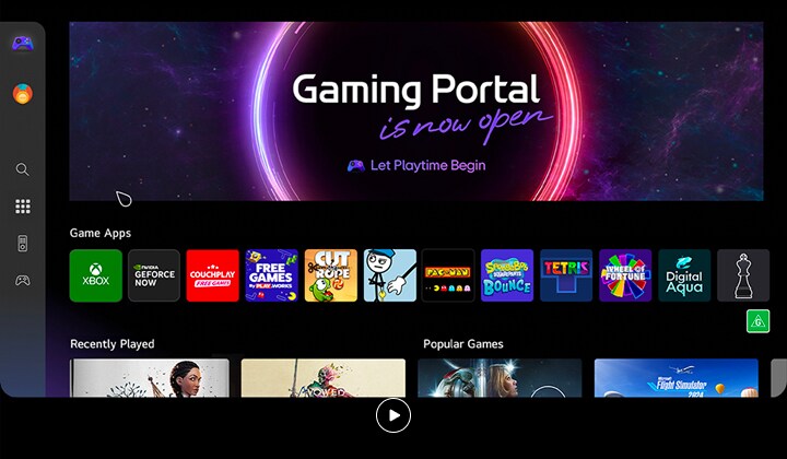 Car racing game that looks vivid, completely in focus without any distracting motion blur. Nvidia G-Sync logo and 165Hz logo is visible. Other gaming certifications are also seen on the bottom showcasing the LG TV's great gaming performance.