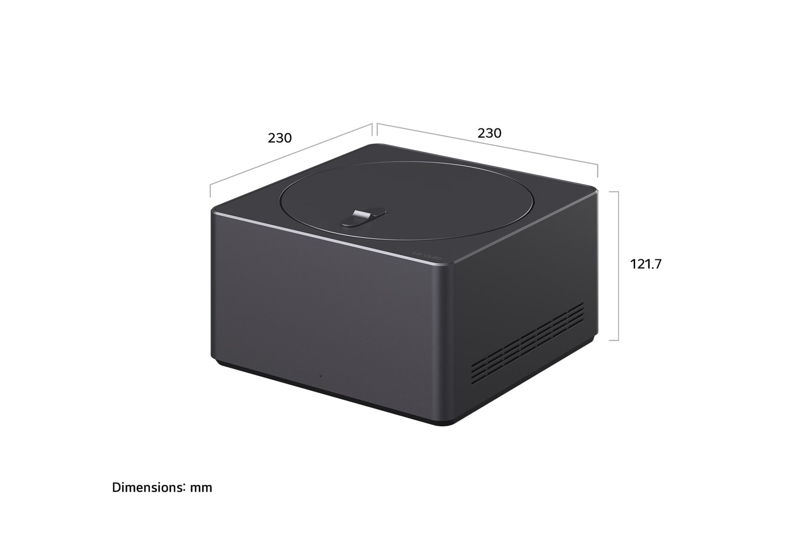 Wireless box dimension