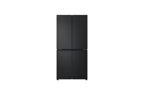 This image of black french door fridge