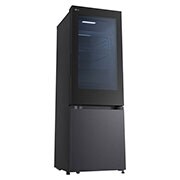 interior shot featuring LG bottom freezer