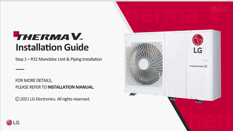 Watch &quot;LG Therma V R32 Monobloc Installation Guide3