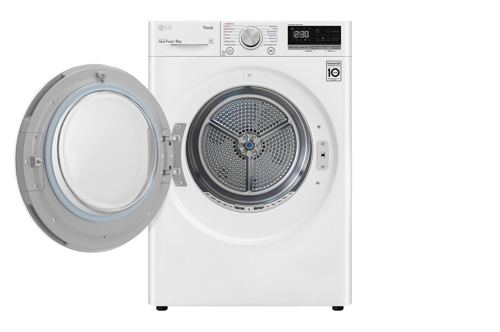 LG 8kg Series 5 Heat Pump Dryer - 9 Star, DVH5-08W