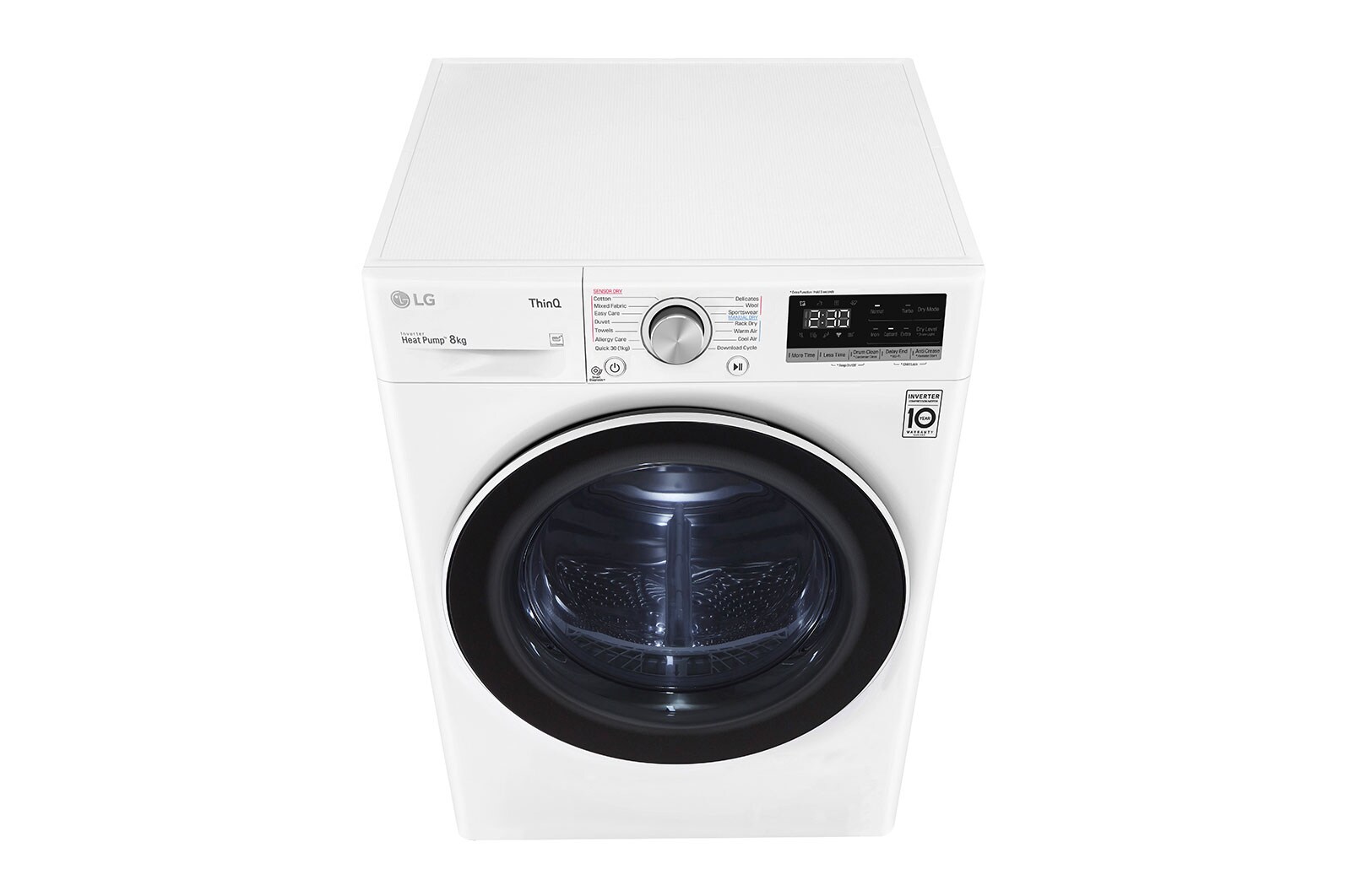 LG 8kg Series 5 Heat Pump Dryer - 9 Star, DVH5-08W