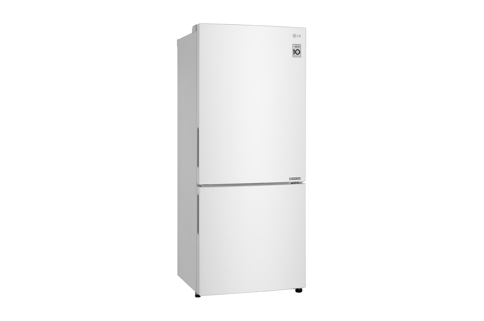 LG 420L Bottom Mount Fridge - White Finish, GB-455WL