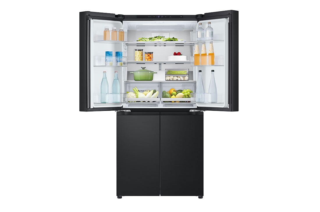 LG 530L Slim French Door Fridge - Matte Black, GF-B505MBL