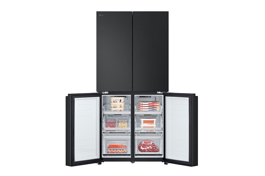 LG 530L Slim French Door Fridge - Matte Black, GF-B505MBL